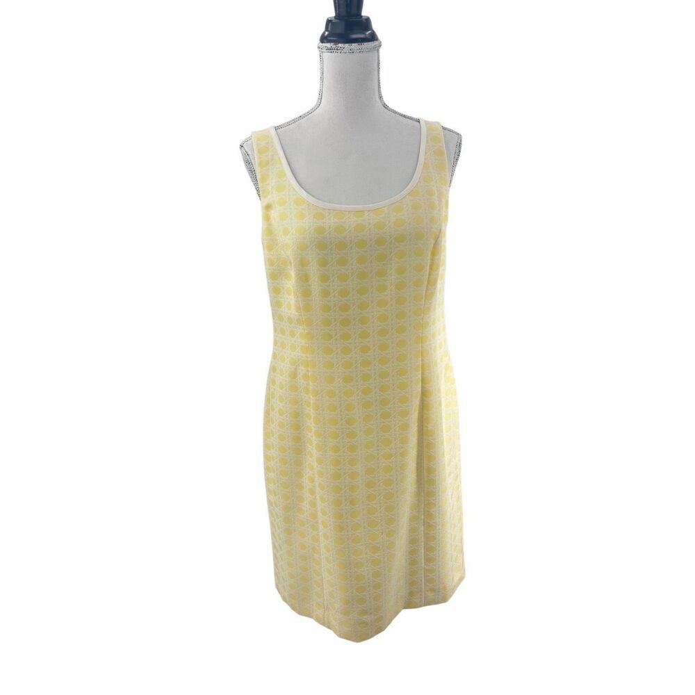 Alex Marie sleeveless yellow white dress size 10P